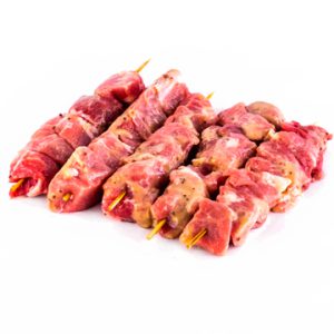 Souvlaki au porc 125 g (4kg) POR125 8 pqts x 4 (125g)